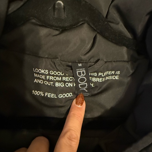 Cotton On Black Puffer Jacket - Medium - Picture 5 of 5